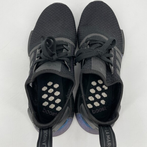 ADIDAS NM_R1 Boost Blue Metallic and Black Shoes Size 11 - Picture 7 of 11